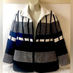 Chico’s Color Block Open Front Blazer Size Large (12/14)